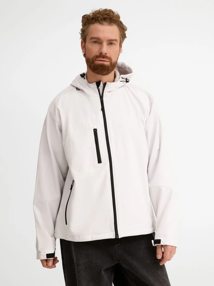 Куртка мужская с капюшоном Replay Men 340, белая - фото 4