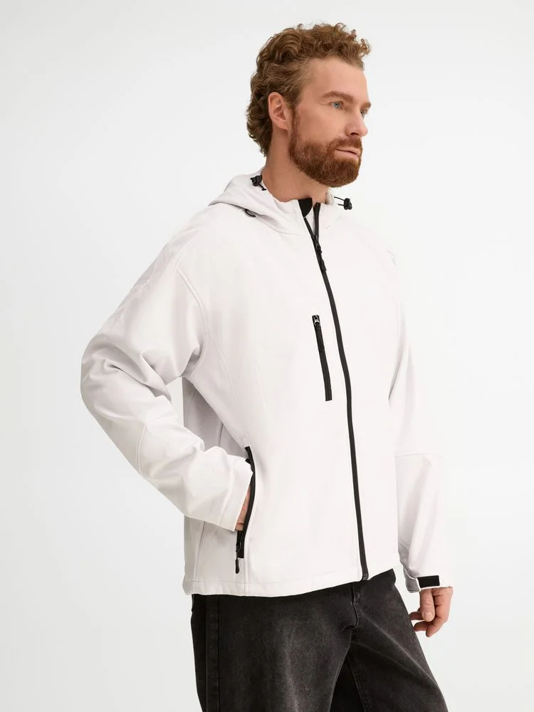 Куртка мужская с капюшоном Replay Men 340, белая - фото 5