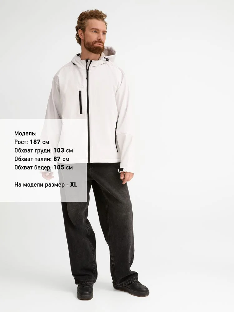 Куртка мужская с капюшоном Replay Men 340, белая - фото 8
