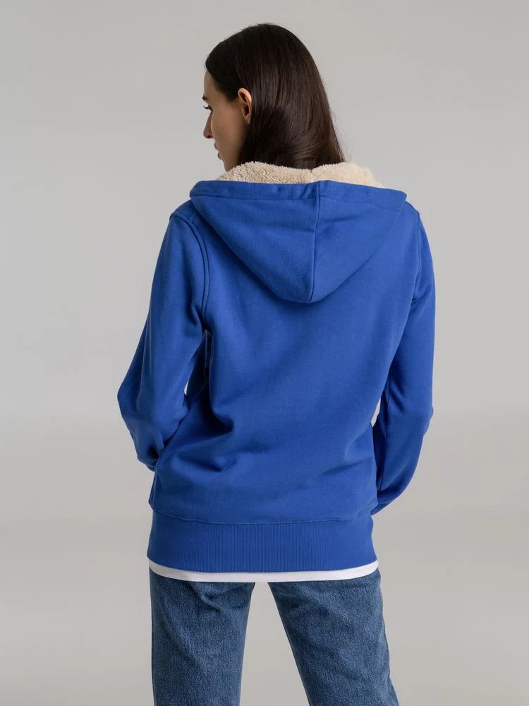Толстовка унисекс на молнии Sherpa 280, ярко-синяя - фото 11