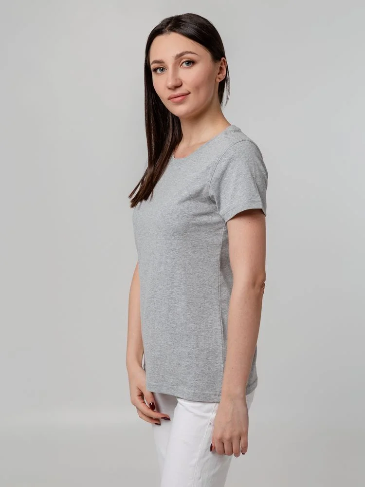 Футболка женская T-bolka Stretch Lady серый меланж - фото 12