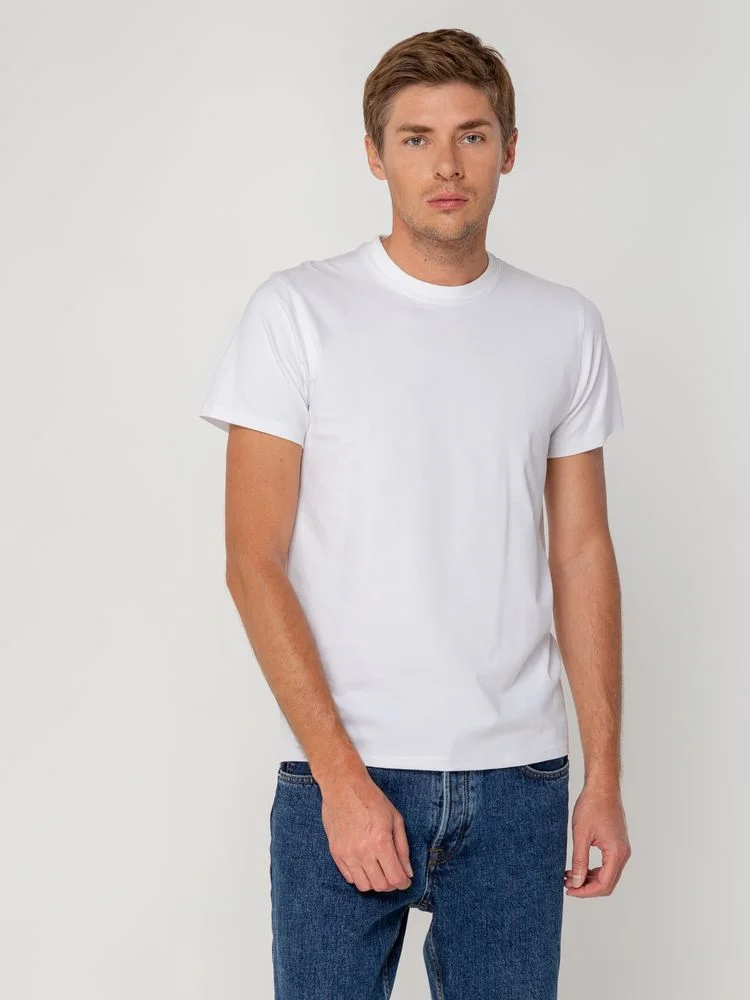 Футболка мужская T-bolka Stretch белая - фото 5