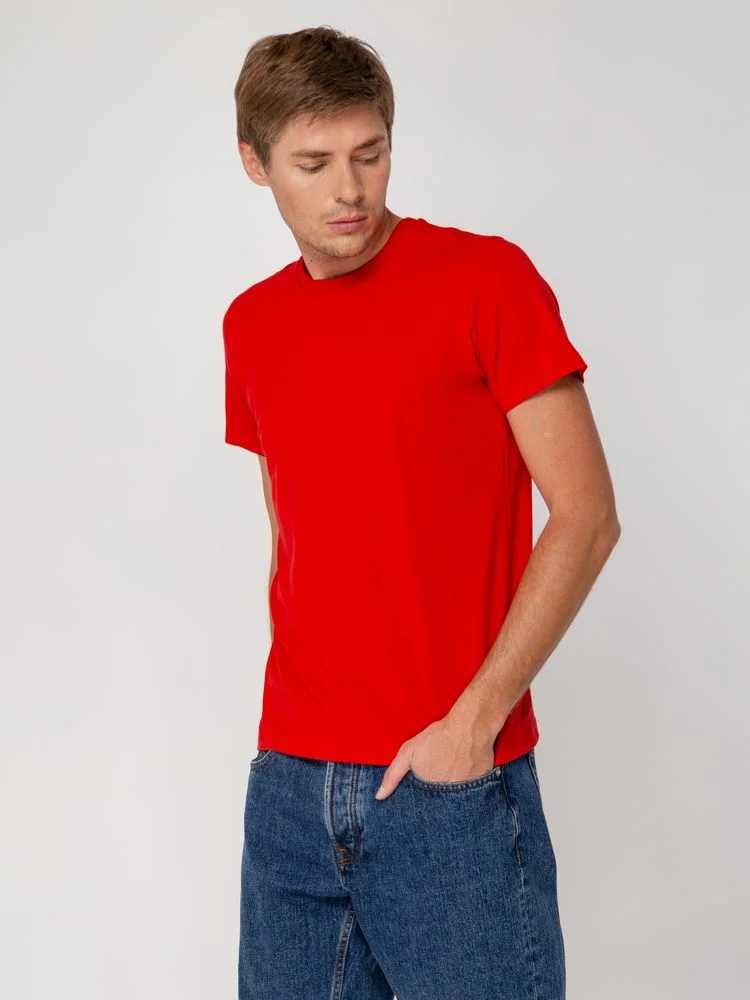 Футболка мужская T-bolka Stretch красная - фото 5