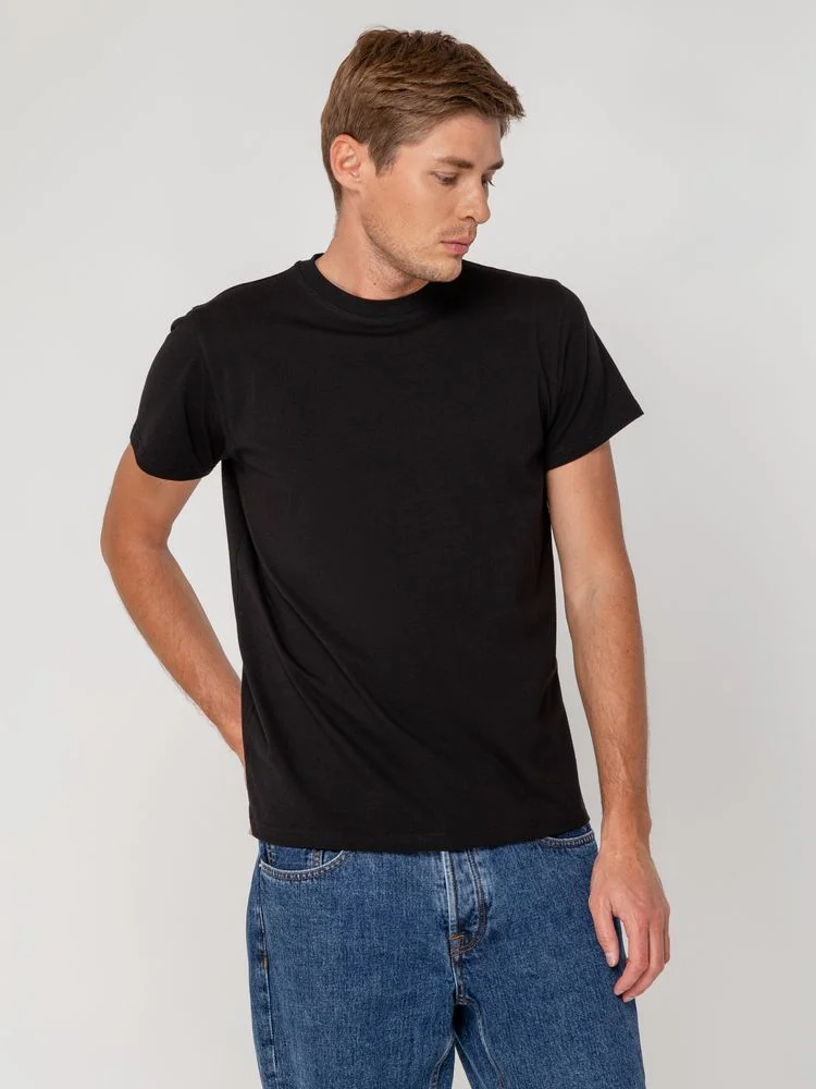 Футболка мужская T-bolka Stretch черная - фото 5