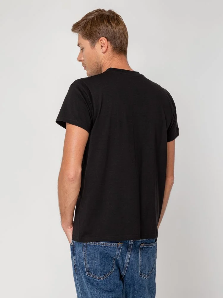 Футболка мужская T-bolka Stretch черная - фото 6