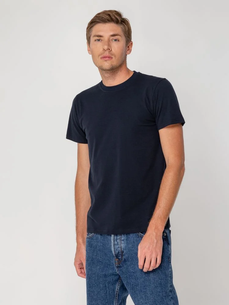 Футболка мужская T-bolka Stretch, темно-синяя - фото 5