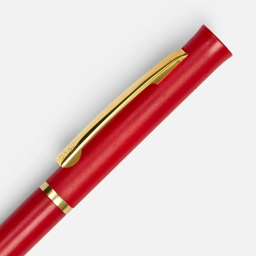 Ручка шариковая Euro Gold красная - фото 3