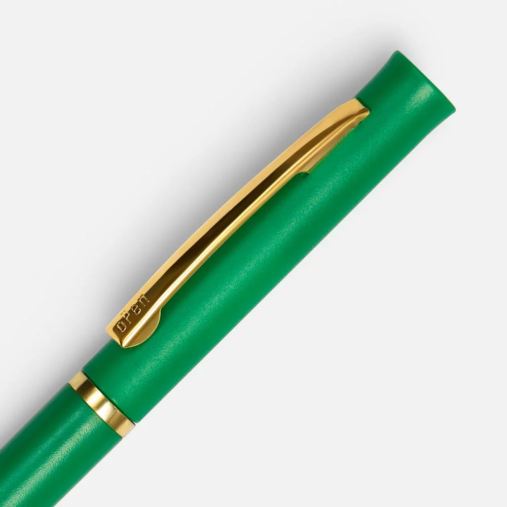 Ручка шариковая Euro Gold зеленая - фото 3