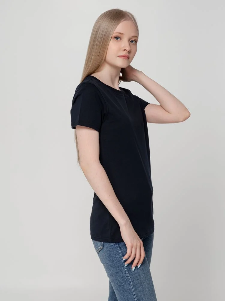 Футболка женская T-bolka Lady темно-синяя - фото 6