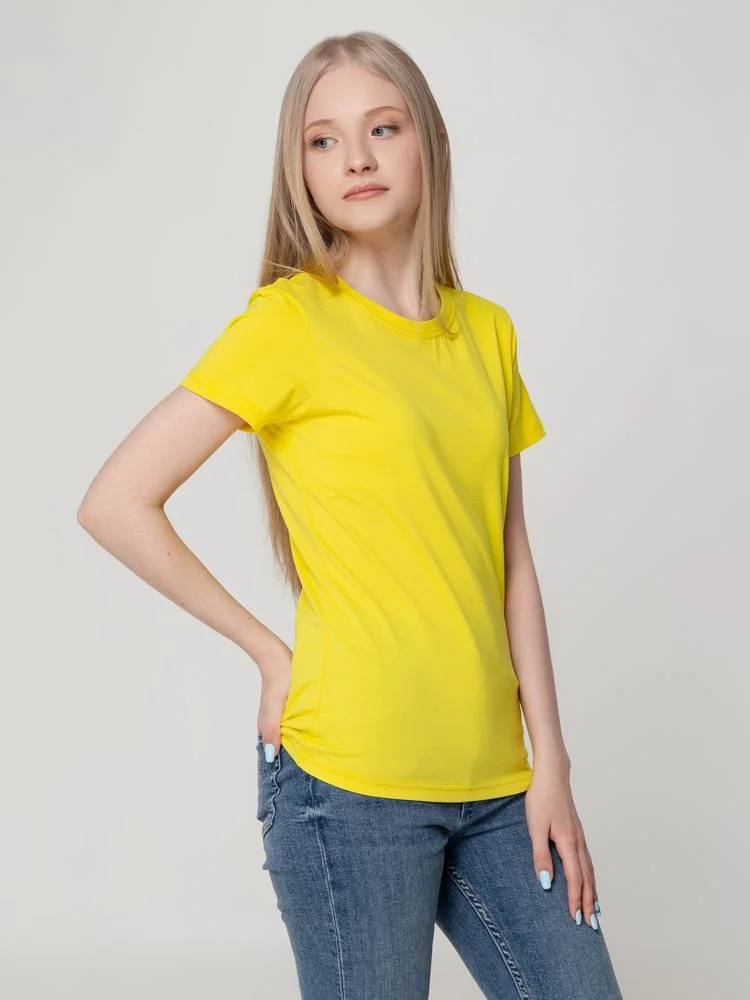 Футболка женская T-bolka Lady желтая - фото 5