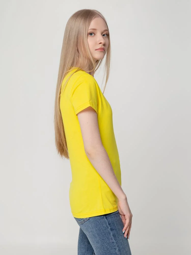 Футболка женская T-bolka Lady желтая - фото 6