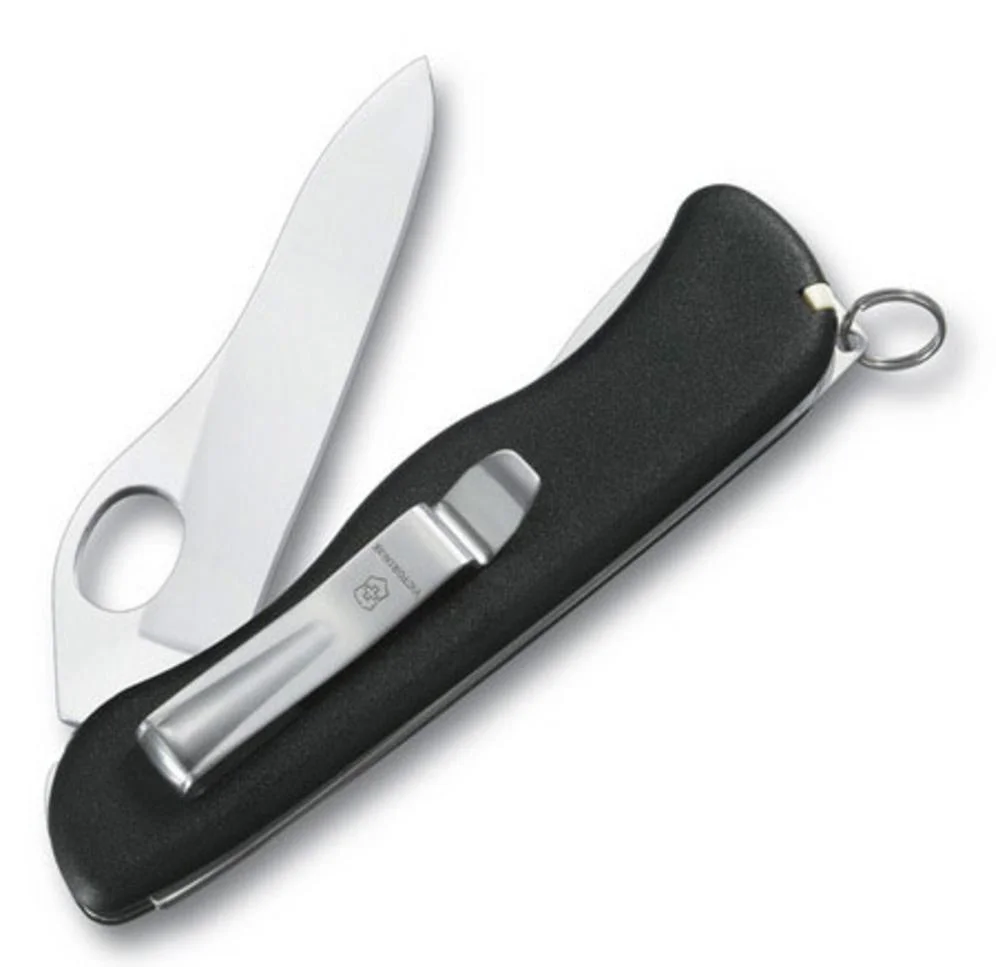 Солдатский нож с фиксатором лезвия Sentinel One Hand Clip - фото 1
