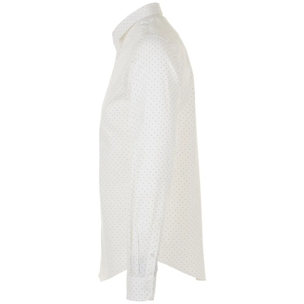 Рубашка мужская Becker Men белая с темно-синим - фото 3