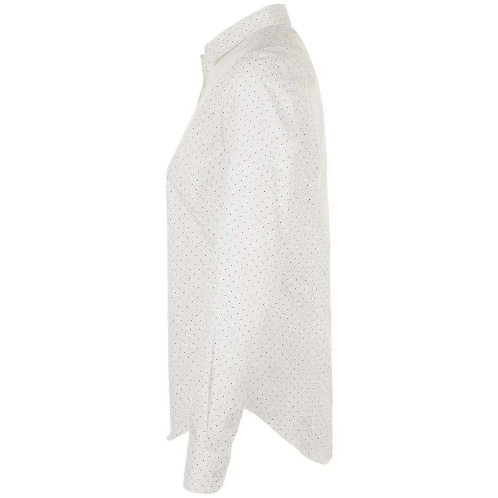 Рубашка женская Becker Women белая с темно-синим - фото 3