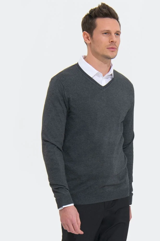 Пуловер мужской Glory Men, темно-синий - фото 4