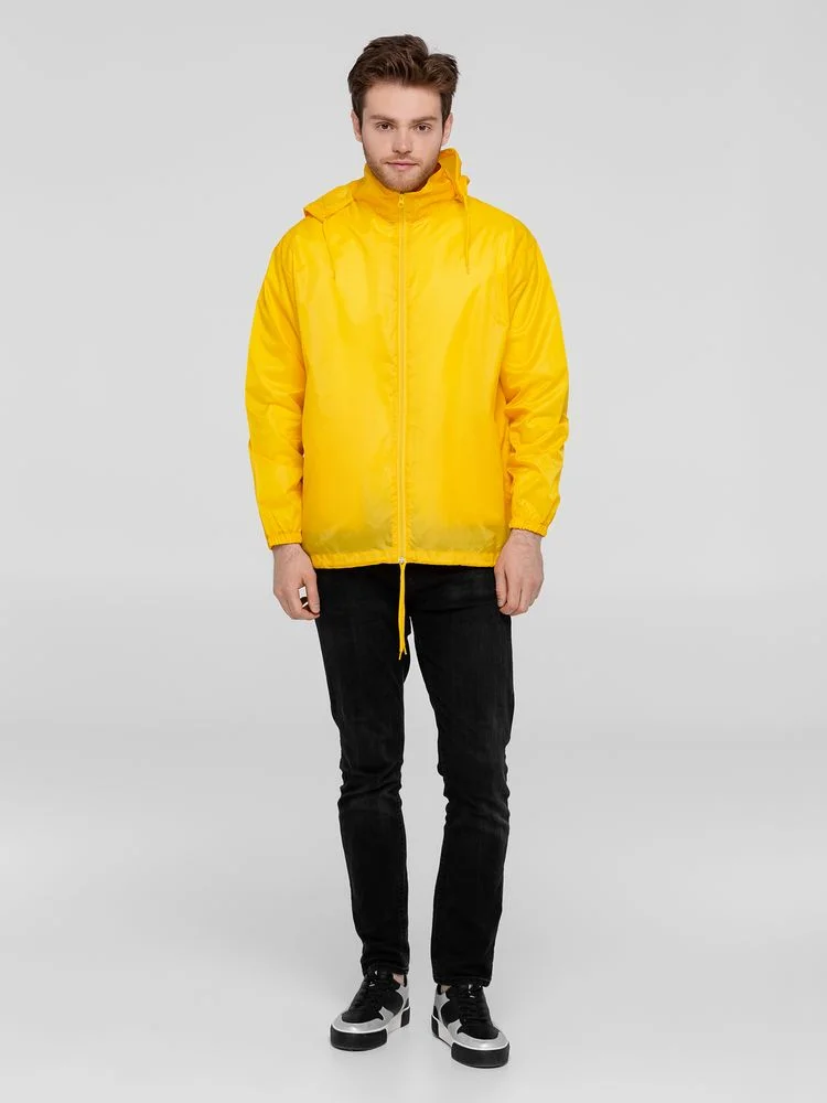 Ветровка унисекс Shift, желтая - фото 7