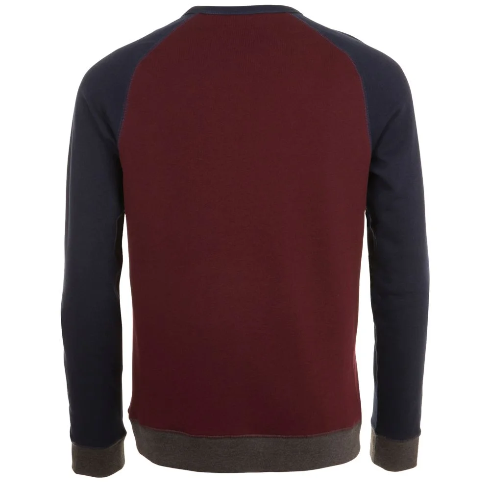 Толстовка унисекс Sandro бордовая с темно-синим - фото 2