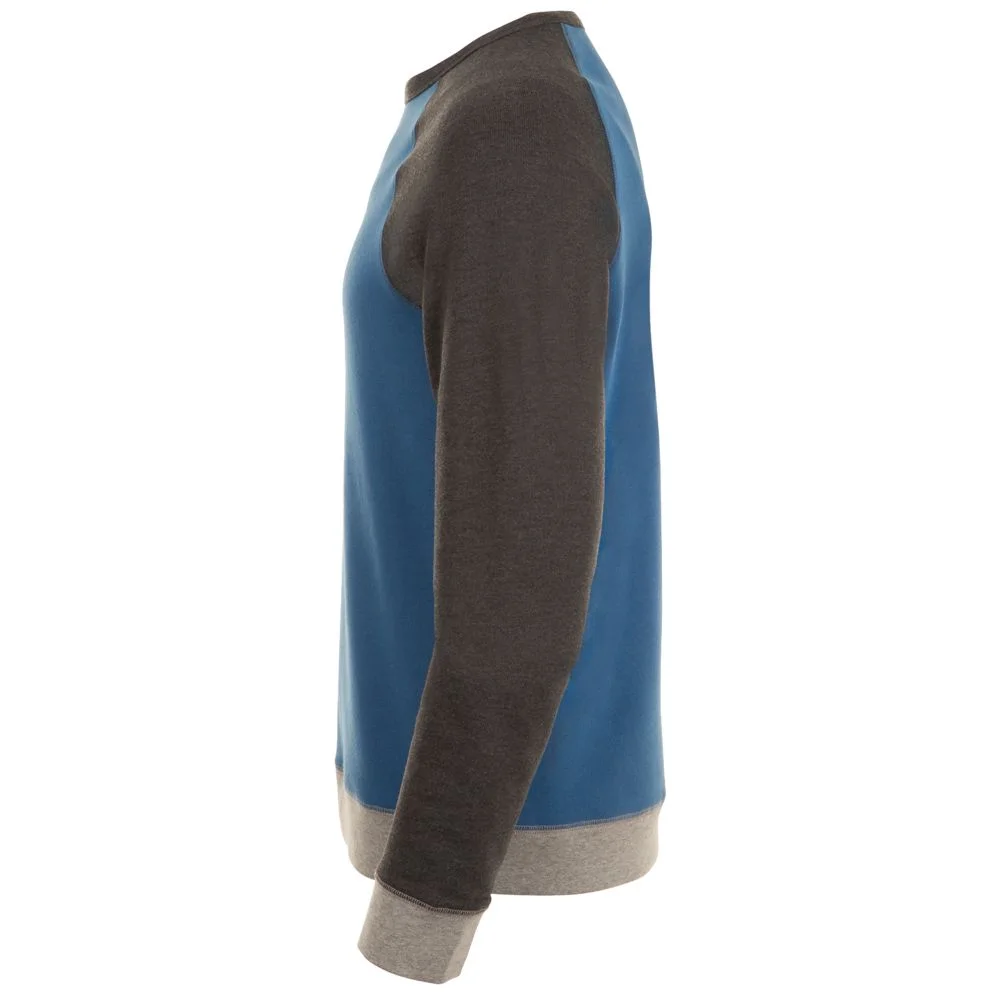 Толстовка унисекс Sandro синяя с черным меланжем - фото 3