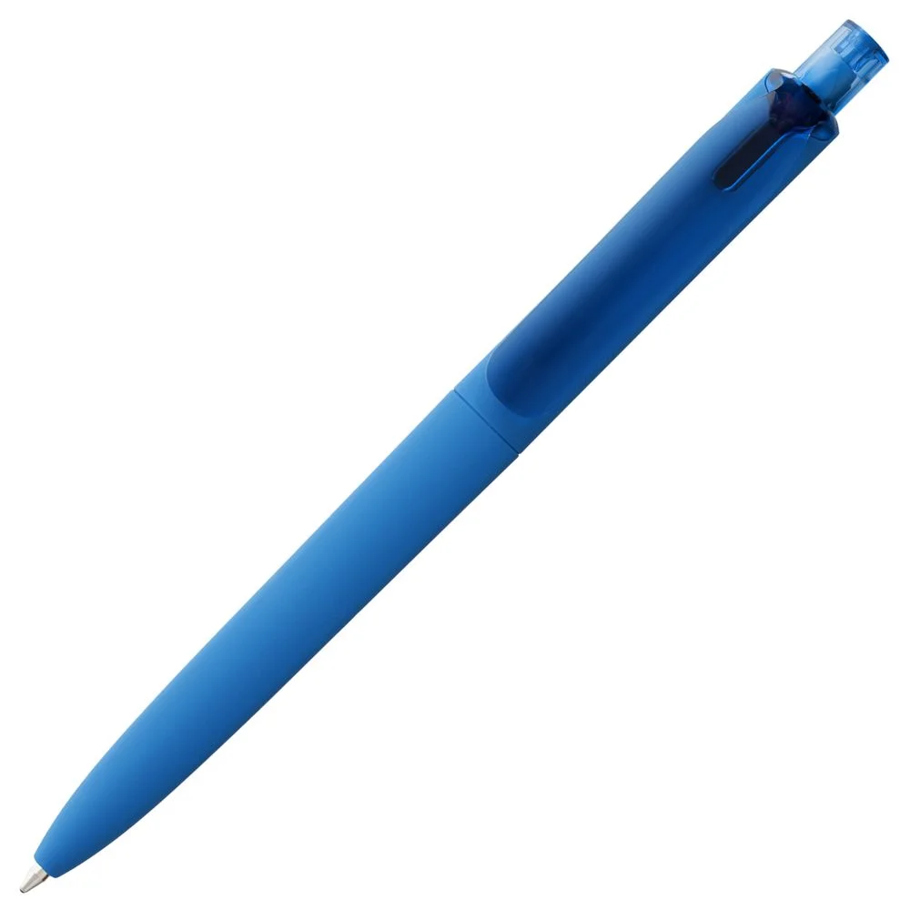 Ручка шариковая Prodir DS8 PRR-T Soft Touch голубая - фото 4