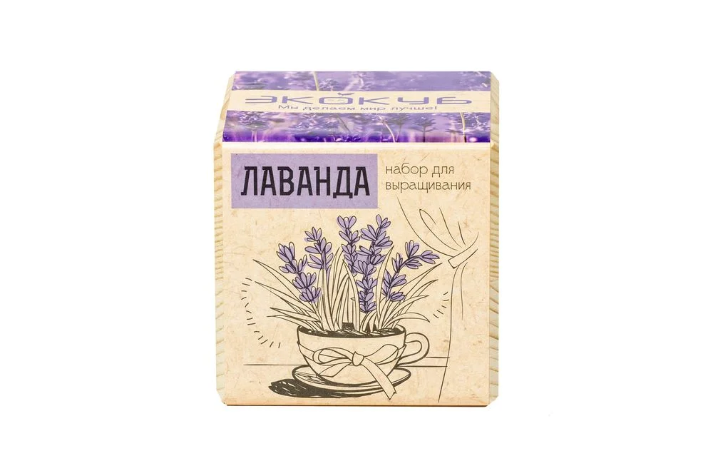 Набор для выращивания «Экокуб», лаванда - фото 2