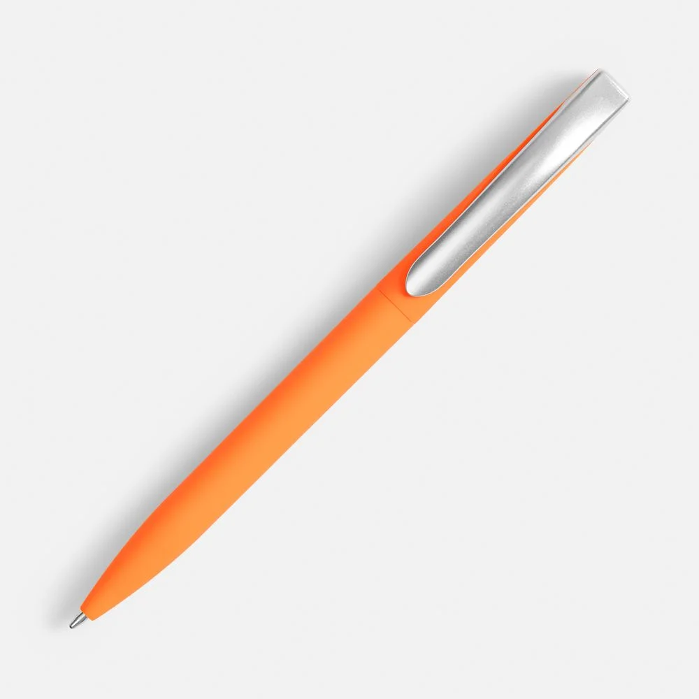 Ручка шариковая Pin Soft Touch оранжевая - фото 2