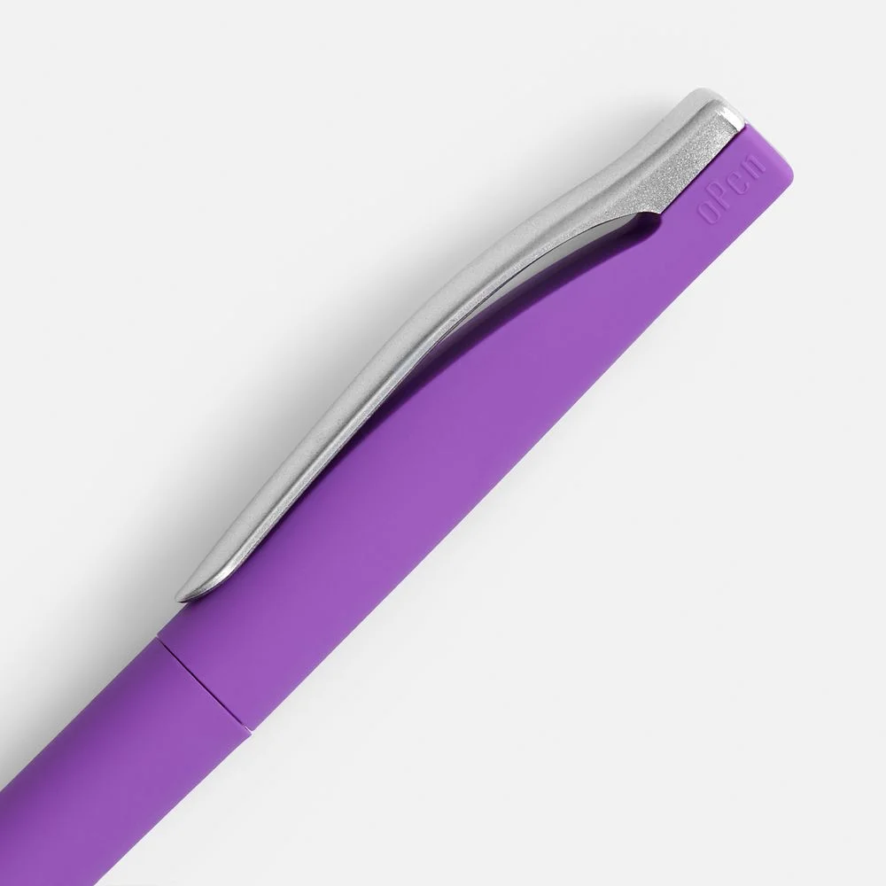 Ручка шариковая Pin Soft Touch фиолетовая - фото 3