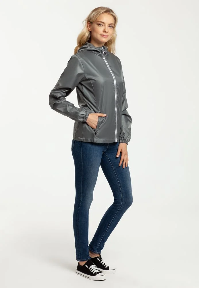 Ветровка женская Fastplant серая - фото 10