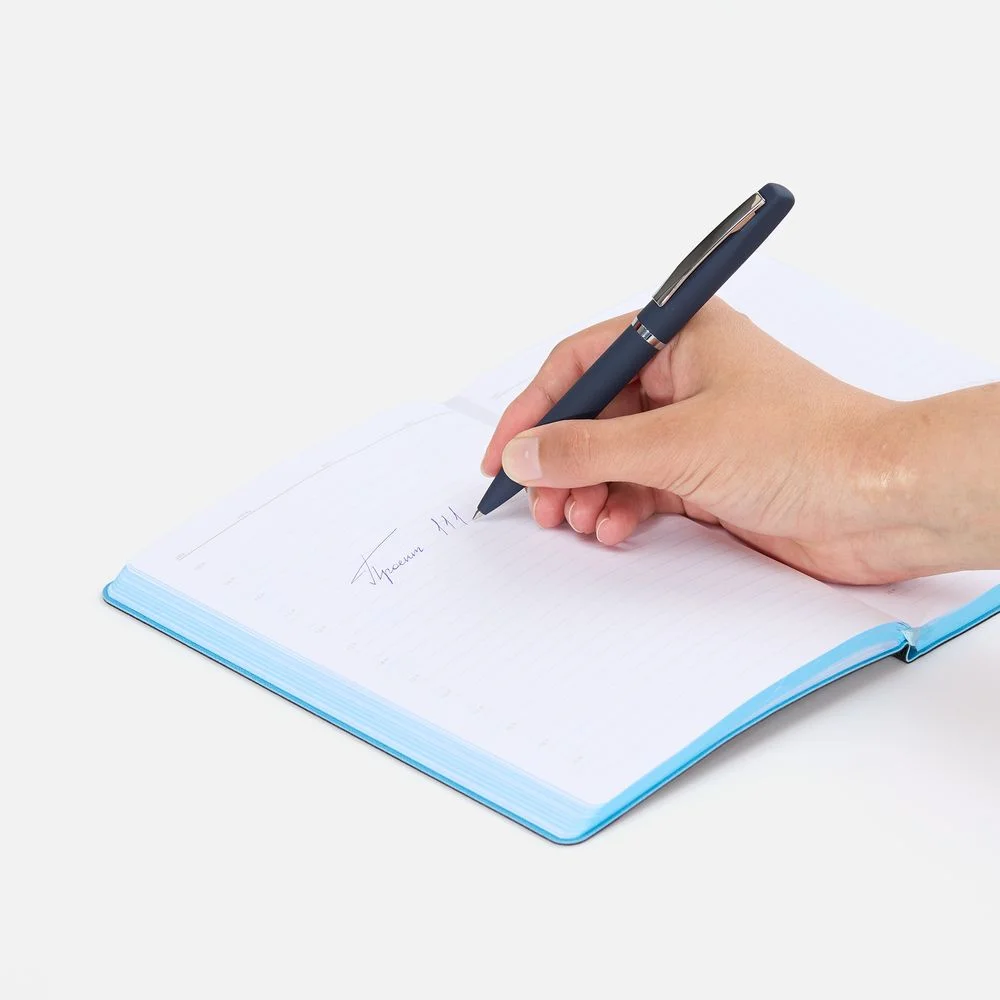 Ручка шариковая Bolt Soft Touch, синяя - фото 4