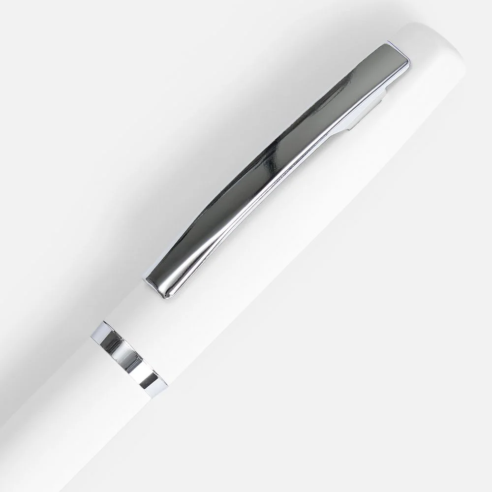 Ручка шариковая Bolt Soft Touch белая - фото 3