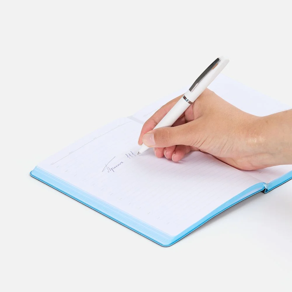 Ручка шариковая Bolt Soft Touch белая - фото 4