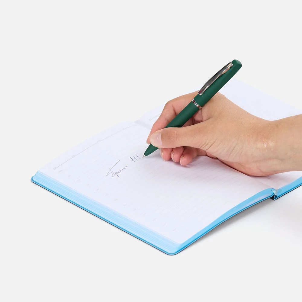 Ручка шариковая Bolt Soft Touch зеленая - фото 4