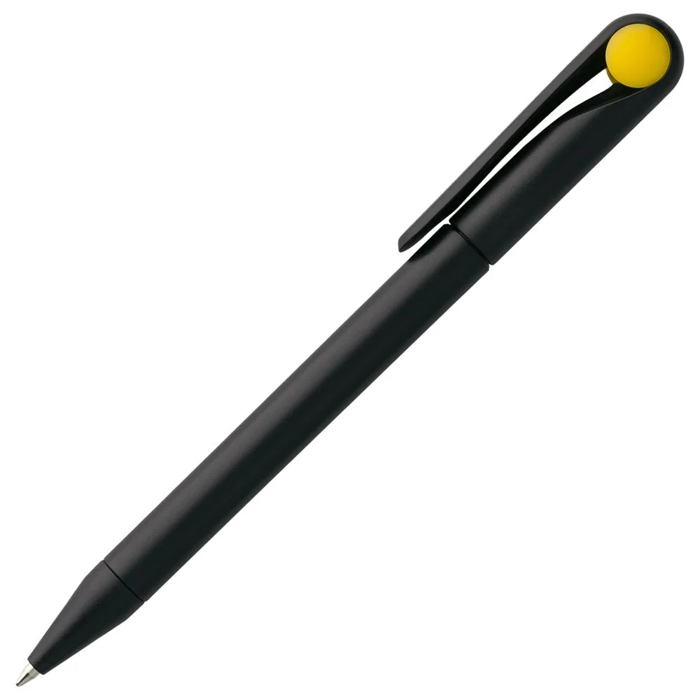 Ручка шариковая Prodir DS1 TMM Dot черная с желтым - фото 2