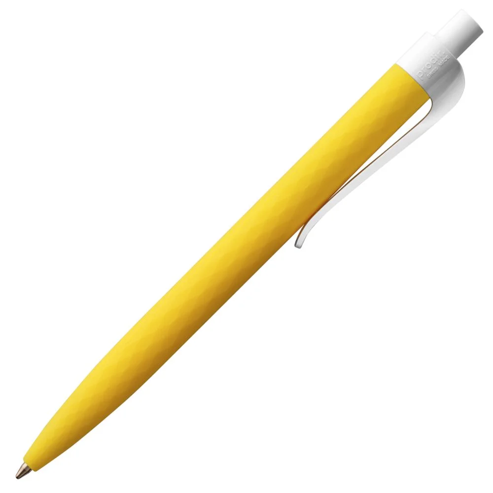 Ручка шариковая Prodir QS01 PMP-P желтая с белым - фото 3