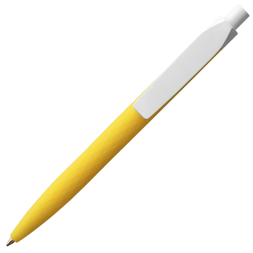 Ручка шариковая Prodir QS01 PMP-P желтая с белым - фото 4