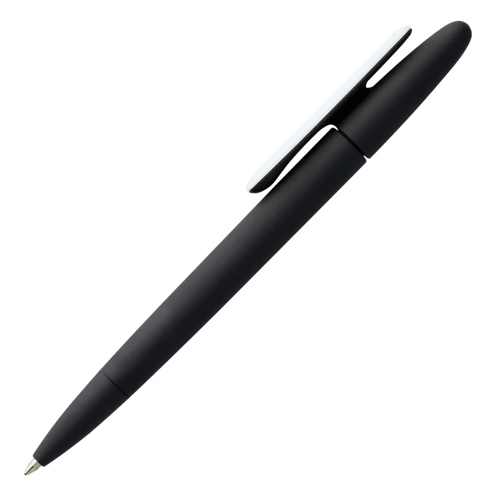 Ручка шариковая Prodir DS5 TRR-P Soft Touch черная с белым - фото 2
