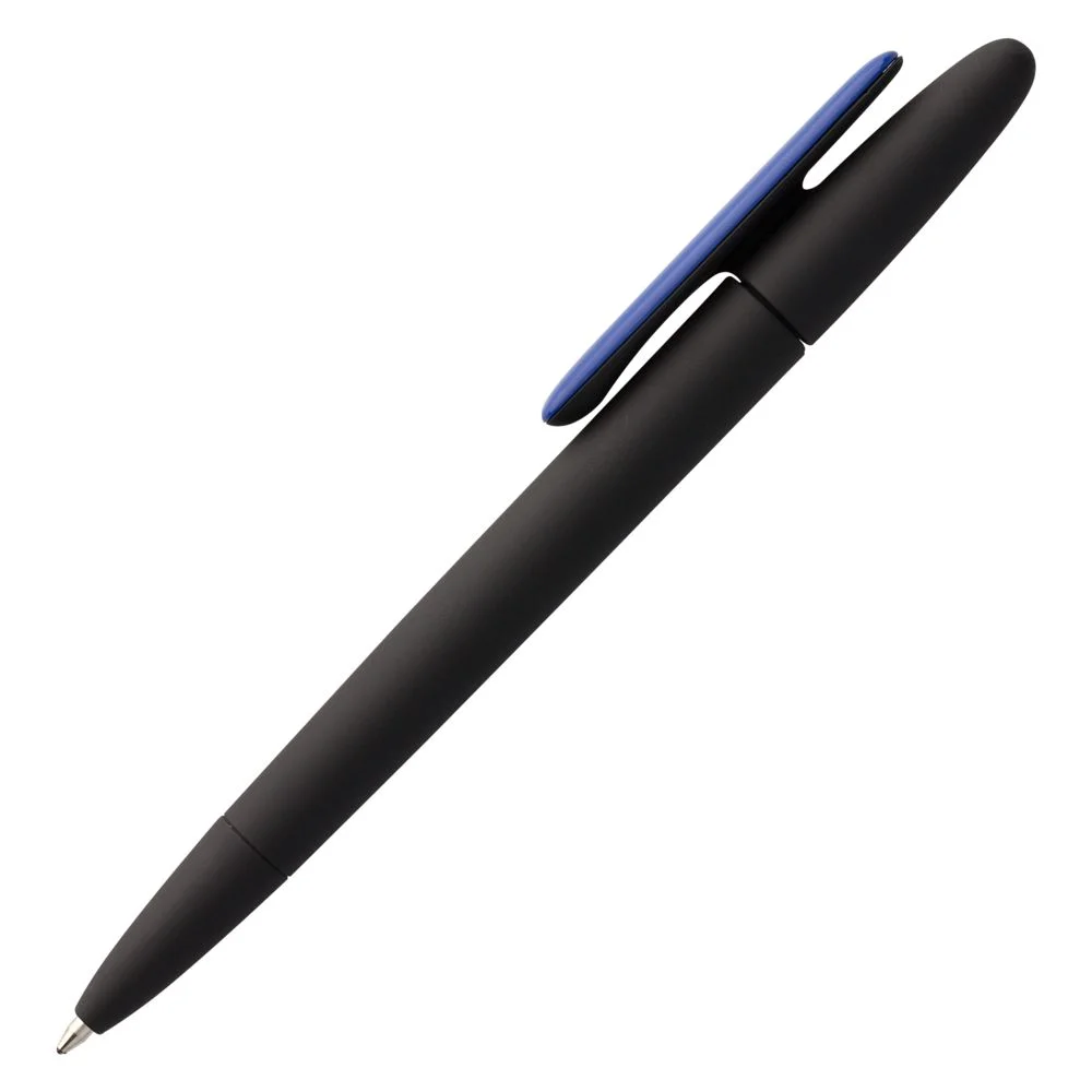 Ручка шариковая Prodir DS5 TRR-P Soft Touch черная с синим - фото 2