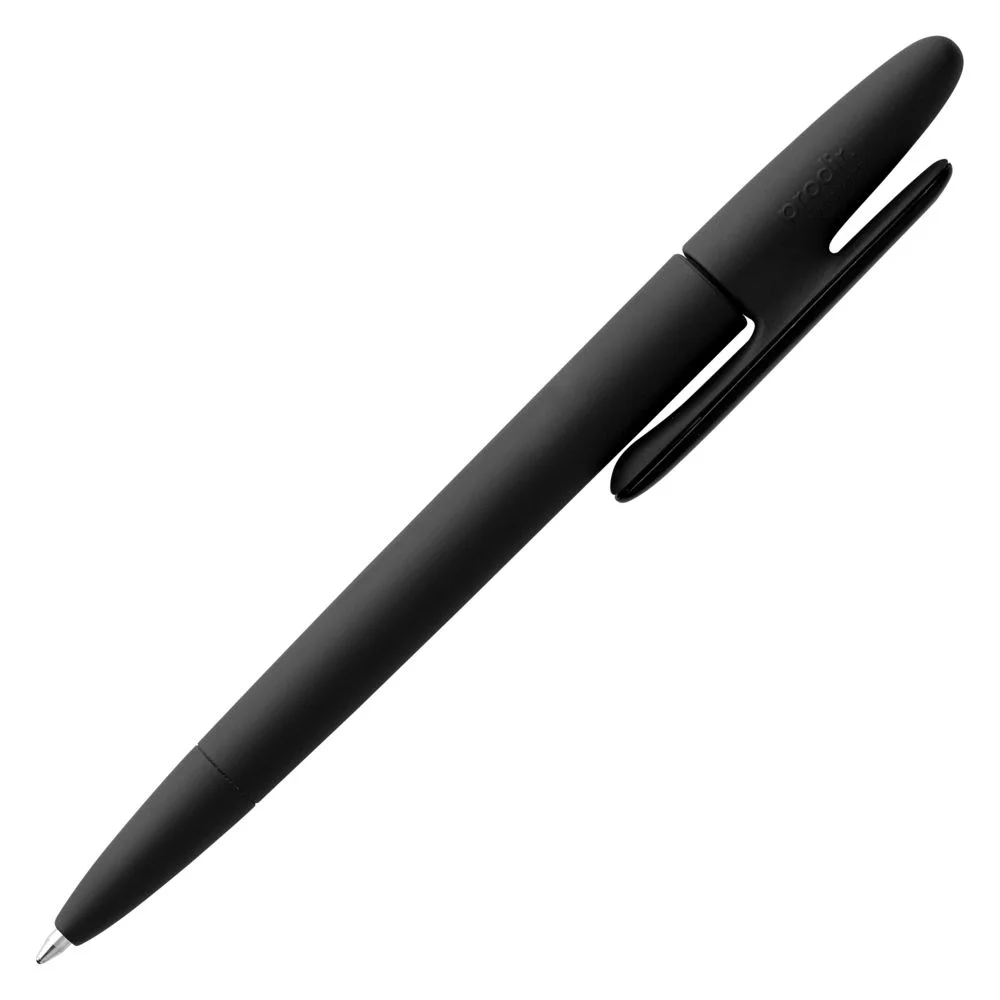 Ручка шариковая Prodir DS5 TRR-P Soft Touch, черная - фото 3