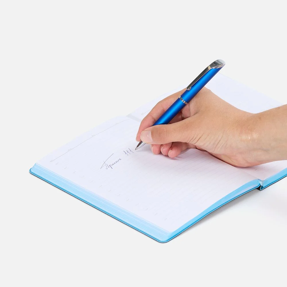 Ручка шариковая Glide синяя - фото 4