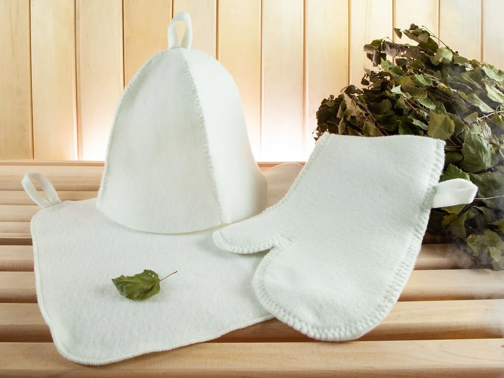 Набор для бани Парилка белый - фото 5