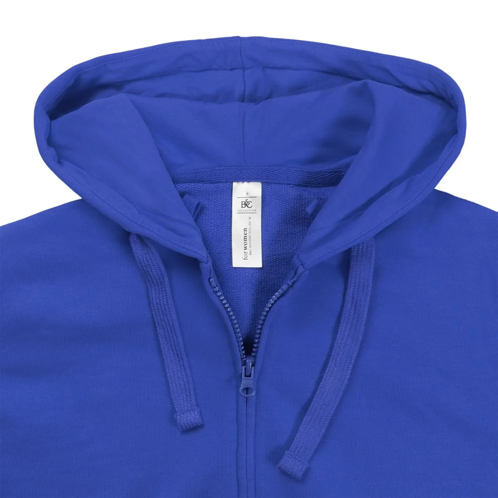 Толстовка женская Hooded Full Zip ярко-синяя - фото 4