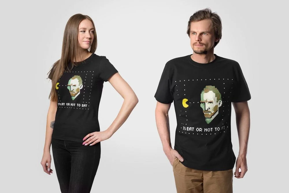 Футболка мужская Ван-Пакман черная - фото 7