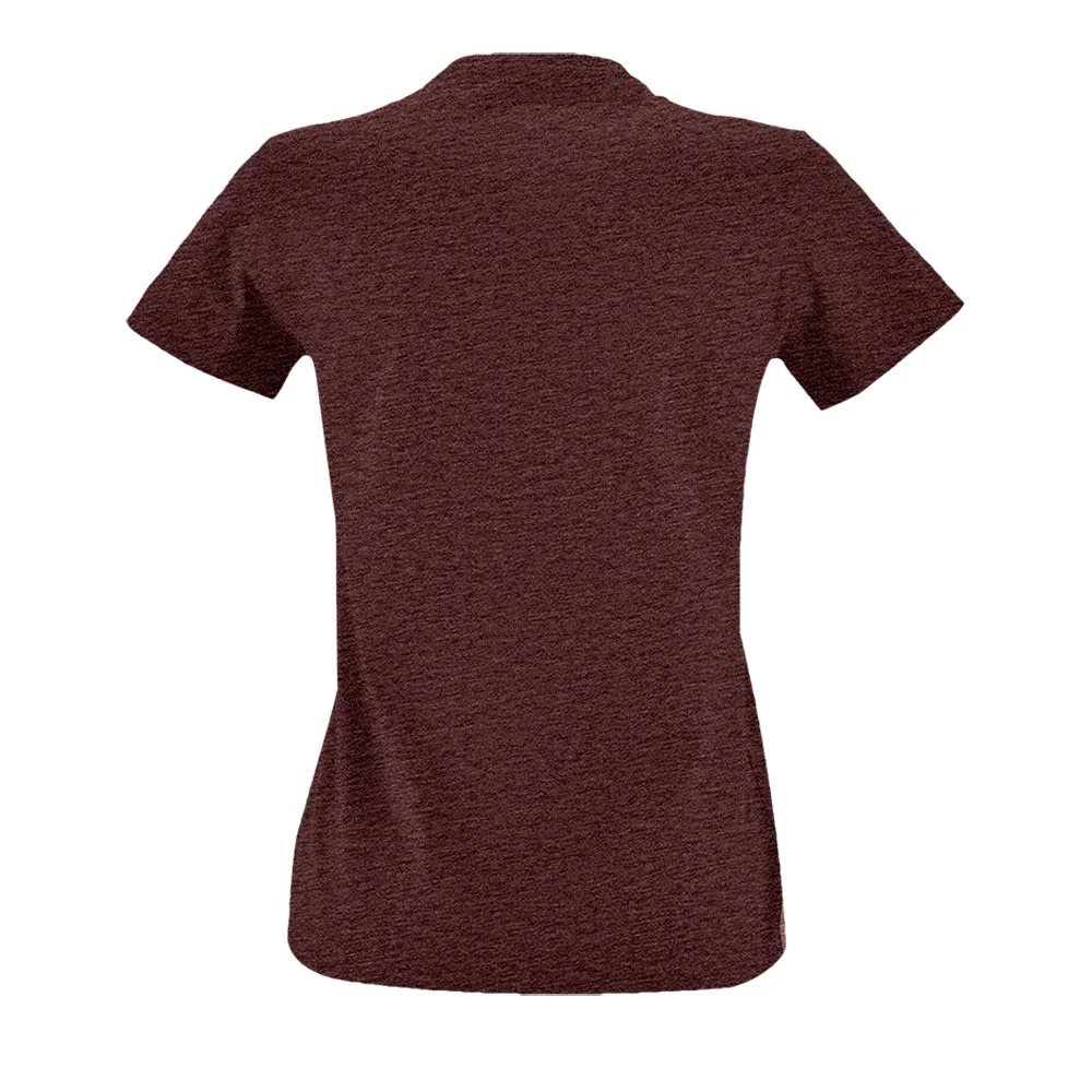 Футболка женская Imperial Fit Women бордовый меланж - фото 2