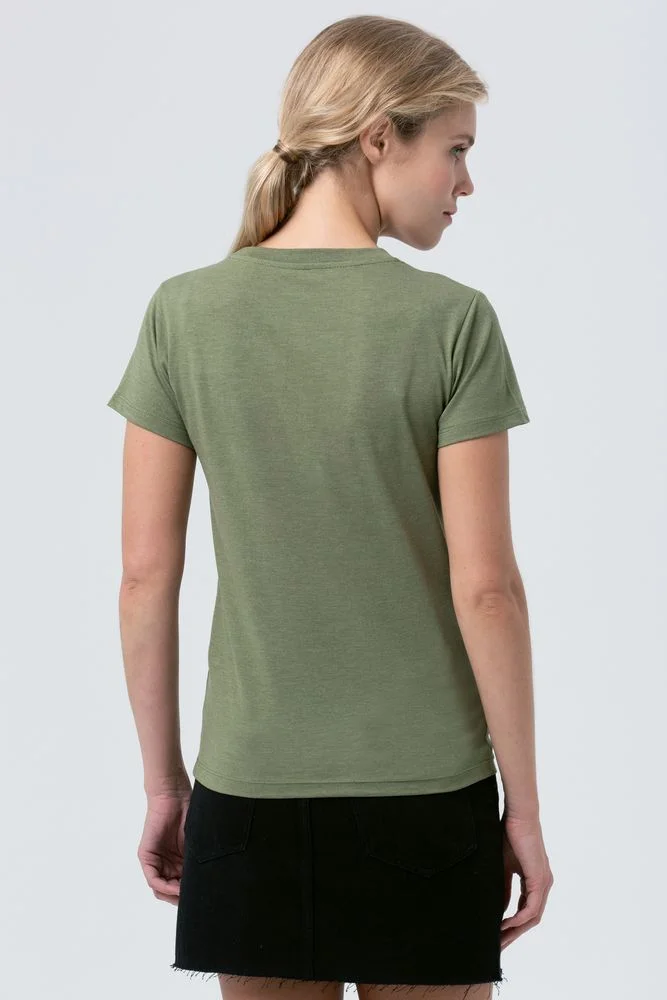 Футболка женская Regent Fit Women меланж хаки - фото 5