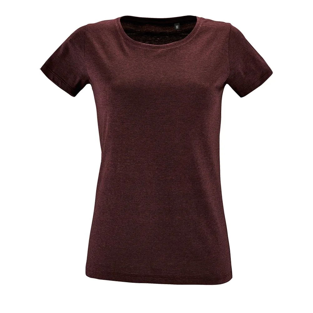 Футболка женская Regent Fit Women бордовый меланж - фото 1