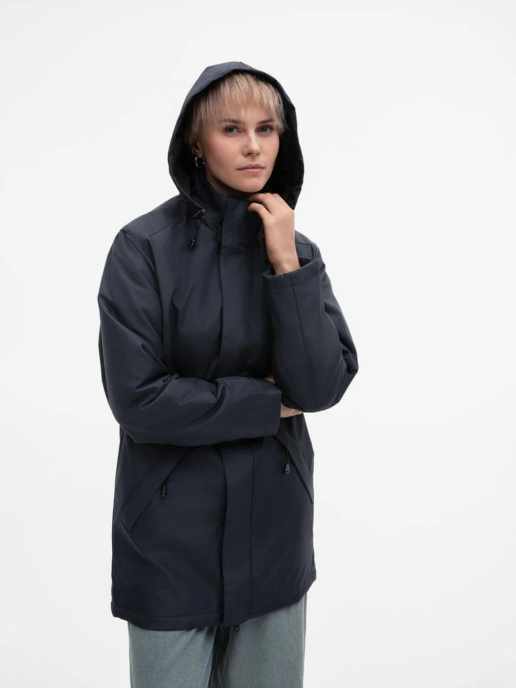Куртка на стеганой подкладке Robyn темно-синяя - фото 13