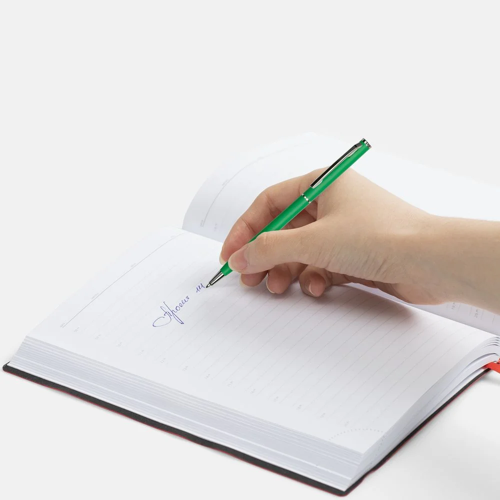 Ручка шариковая Hotel Chrome ver.2 матовая зеленая - фото 4