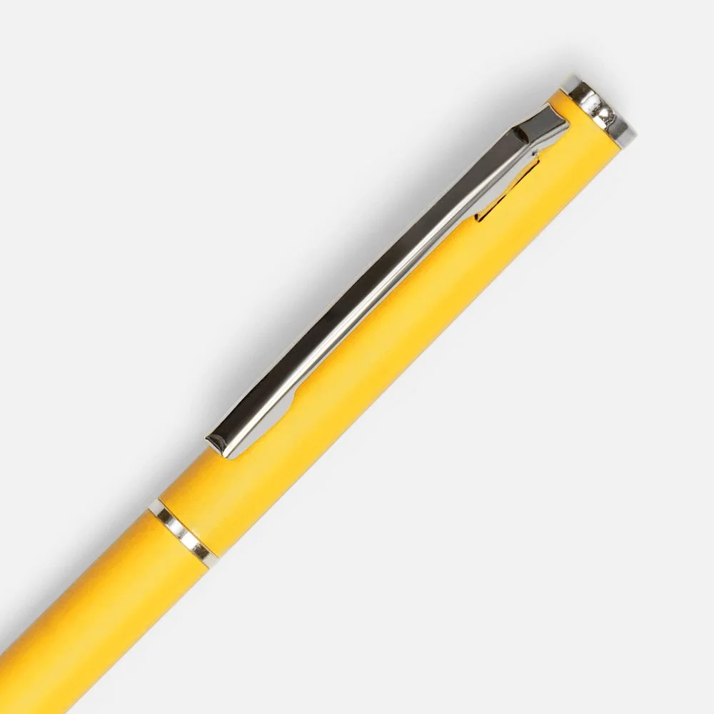 Ручка шариковая Hotel Chrome ver.2 матовая желтая - фото 3