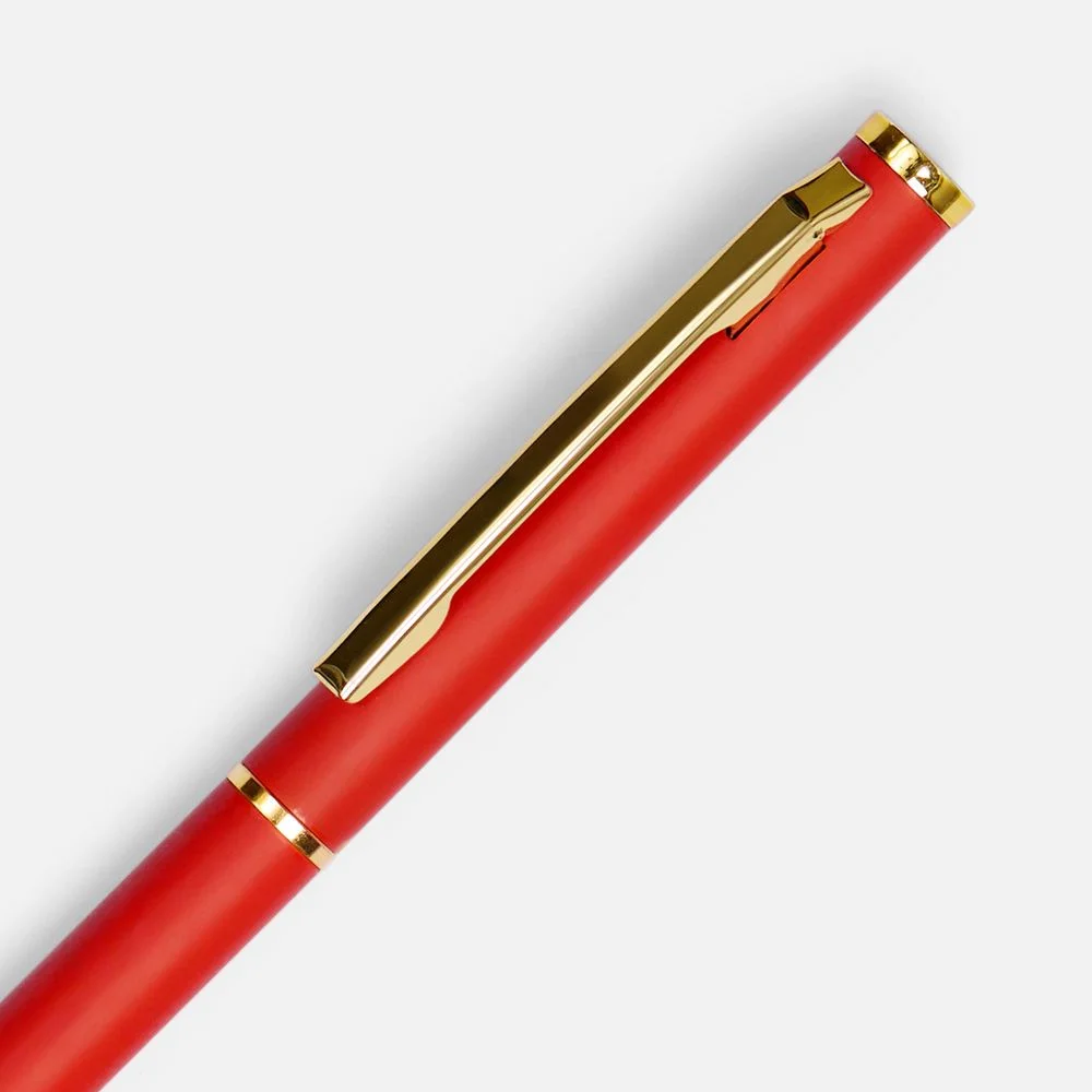 Ручка шариковая Hotel Gold ver.2 матовая красная - фото 3