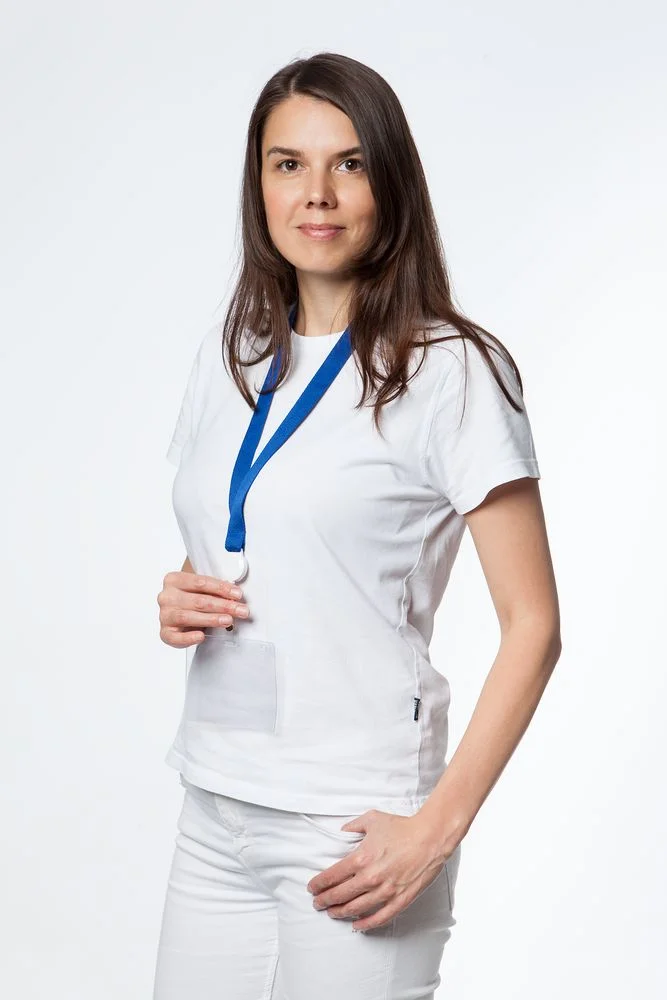 Лента для бейджа с ретрактором Retract синяя - фото 4