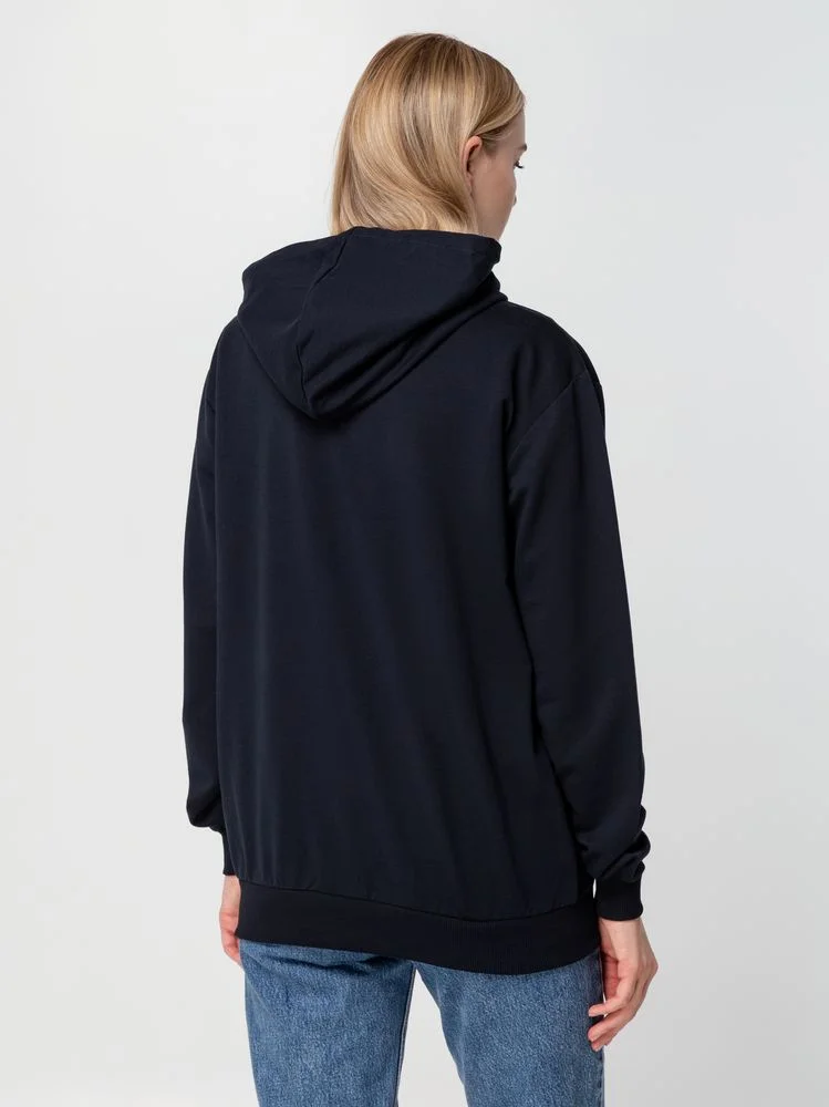 Толстовка на молнии с капюшоном Unit Siverga темно-синяя - фото 11